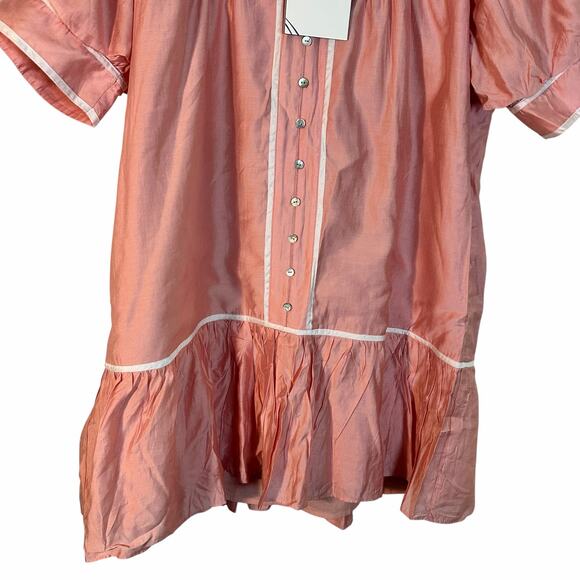 Tuckernuck Pomander Place Pink Puff Sleeve Beatrix Dress - Picture 5 of 8